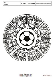 Mandala boyama sayfaları